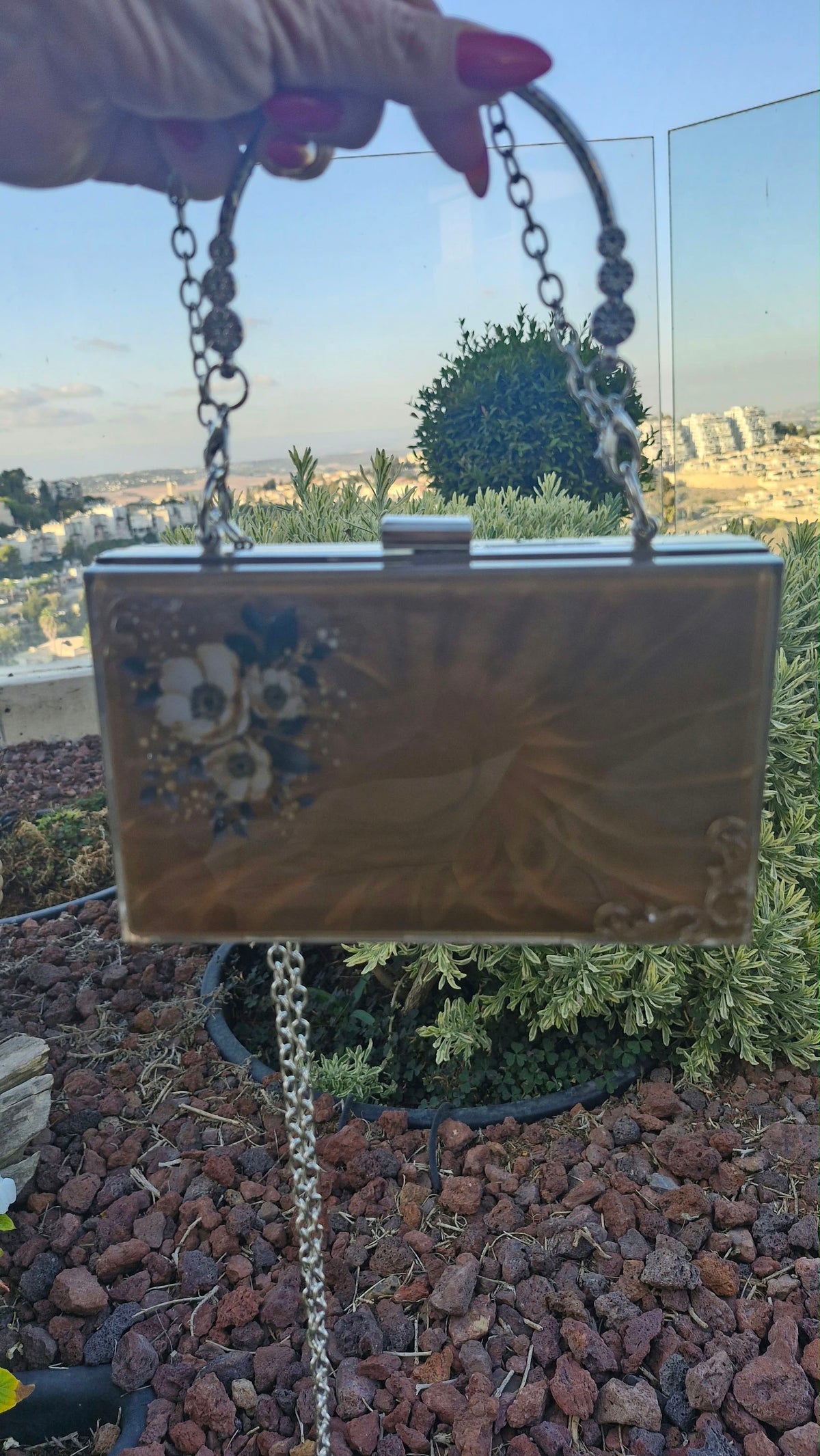 תיק אקרילי ייחודי Golden Wave