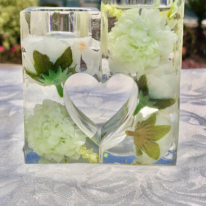 פמוטי אהבה ירקרק לבן