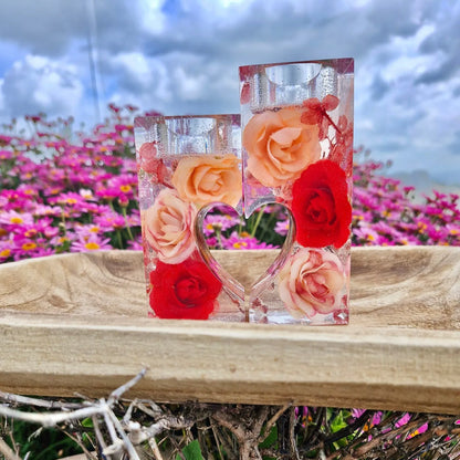 פמוטי אהבה אדום כתום 1