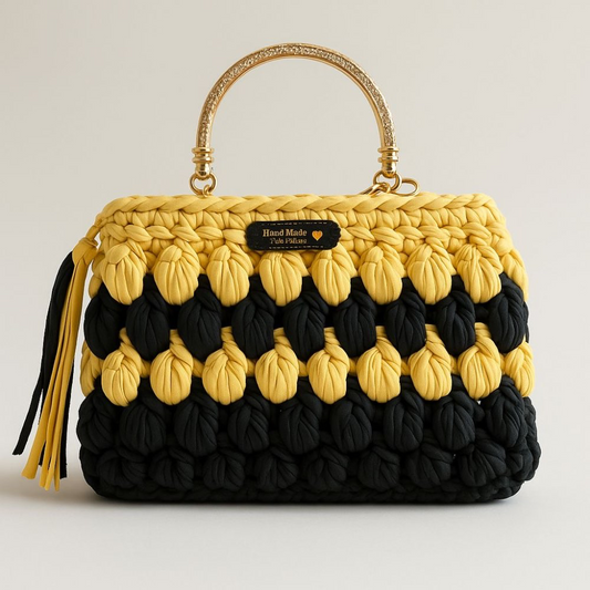 תיק טיפות צהוב שחור