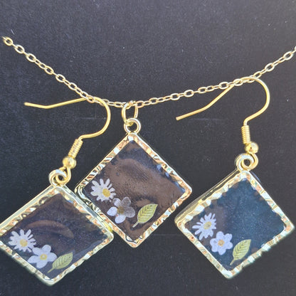 סט שרשרת ועגילים 6