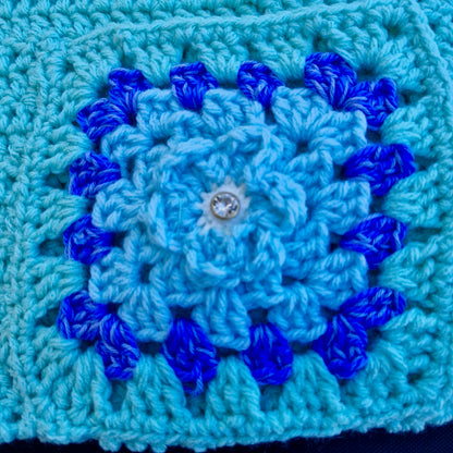 תיק סרוג טורקיז