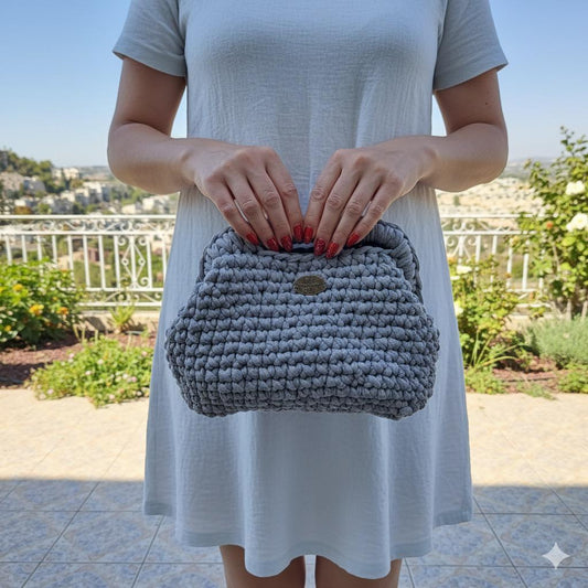 תיק קלאץ׳ אפור