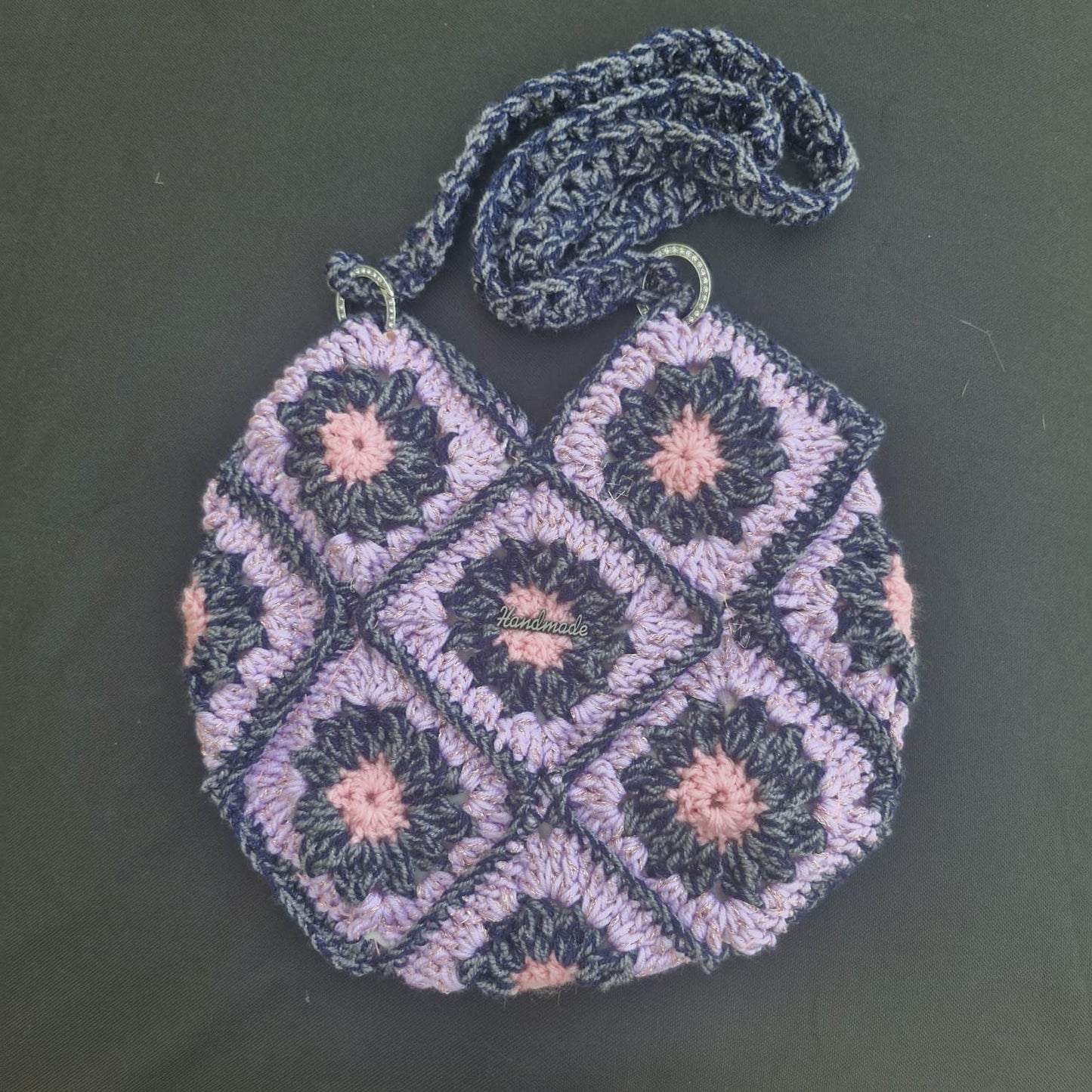 תיק סל אביבי בגווני ורוד ואפור