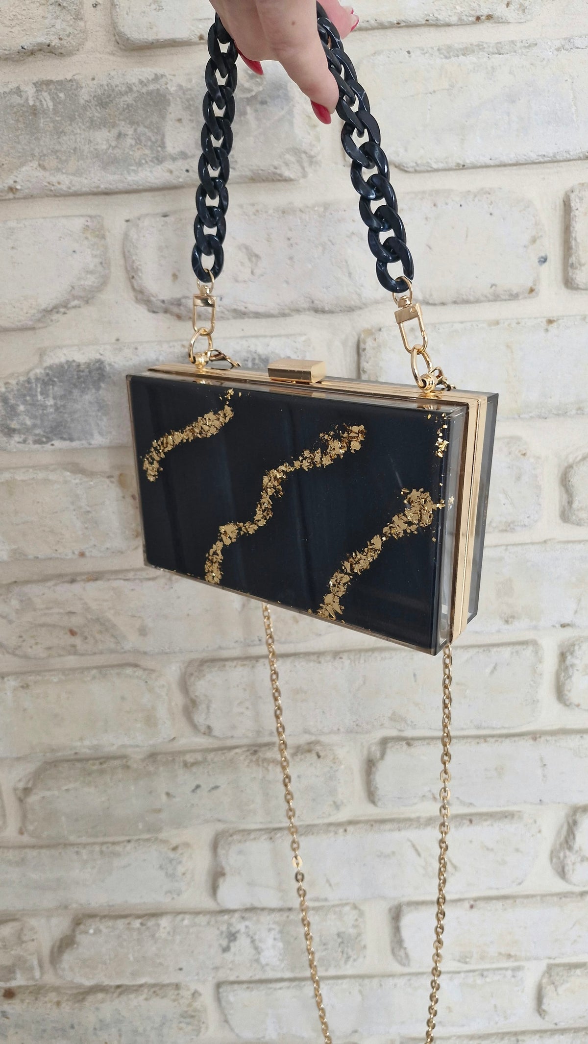 תיק ערב Black Gold