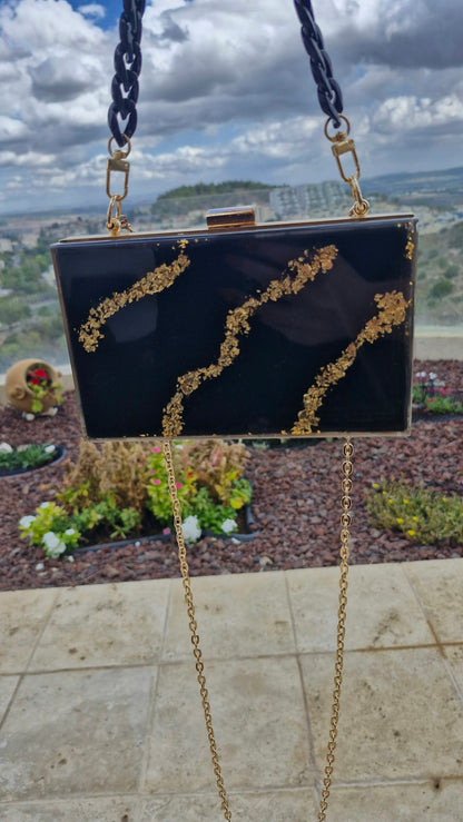 תיק ערב Black Gold