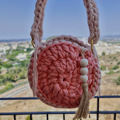 תיק יד עגול