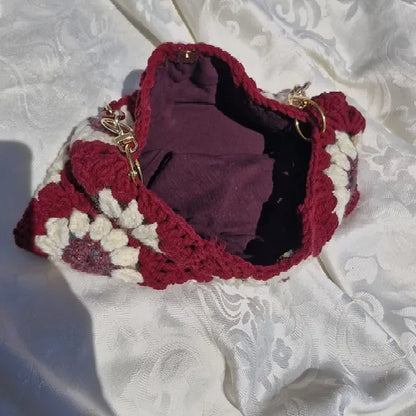 תיק ״ריבועי אביב״ בורדו