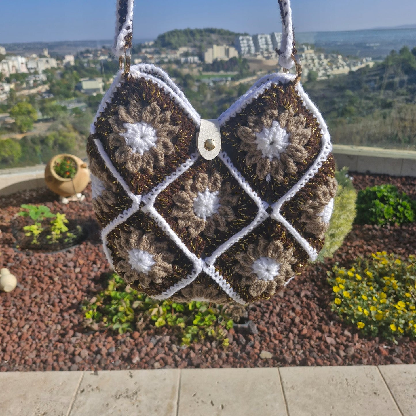 תיק סל אביבי בגווני אדמה