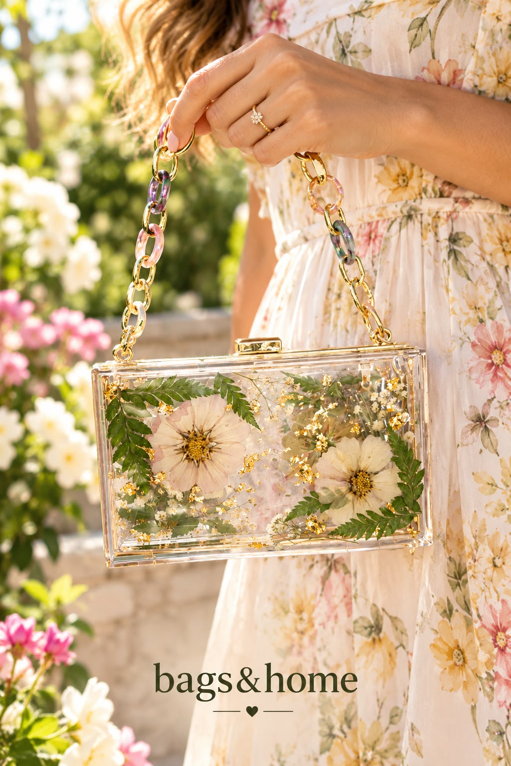 תיק ערב Floral Elegance