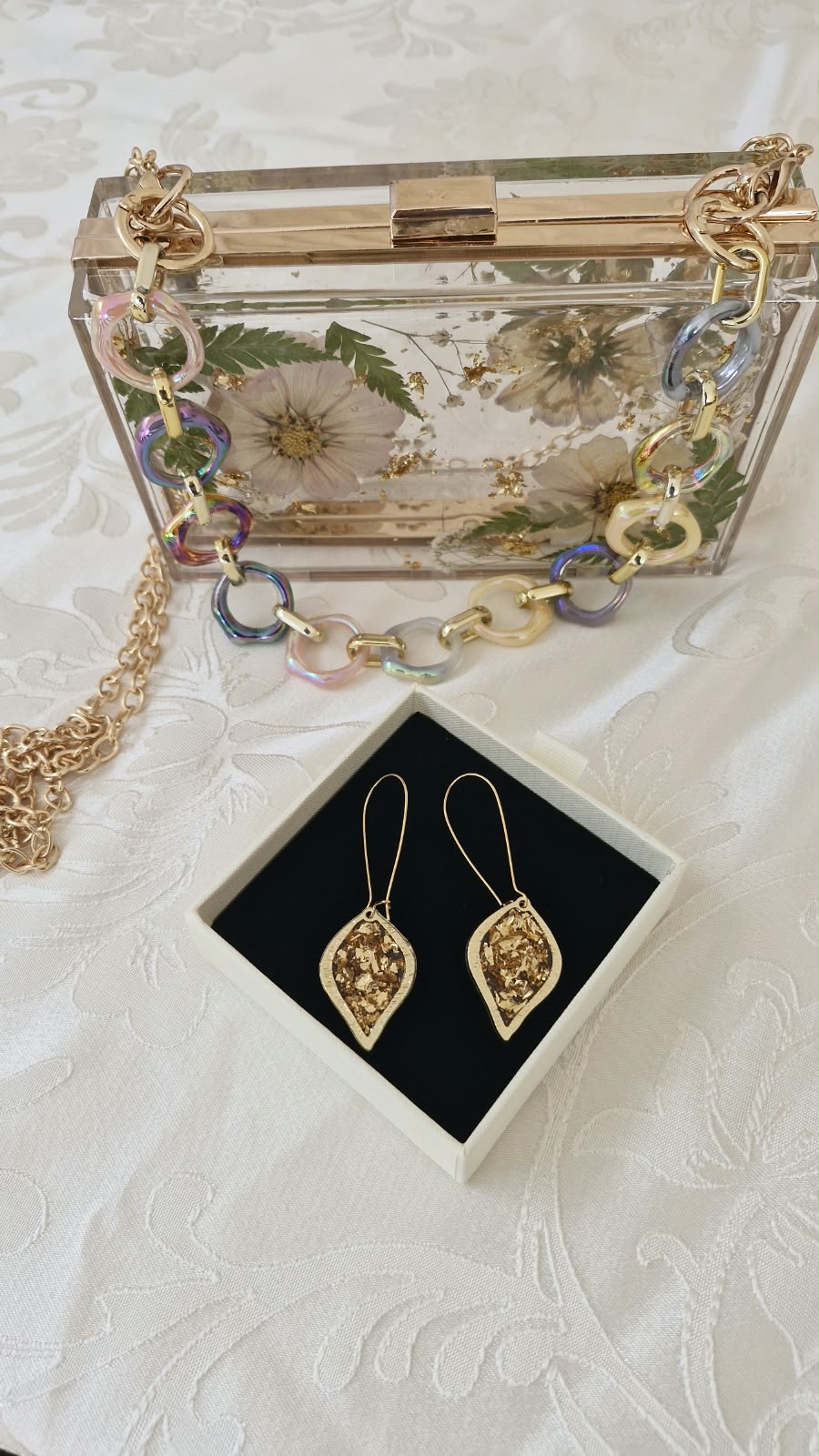 תיק ערב Floral Elegance