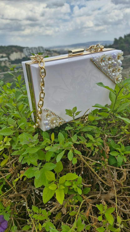 תיק ערב White Glory