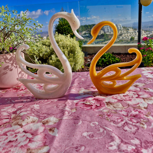 פריחת הברבור בגווני זהב ולבן