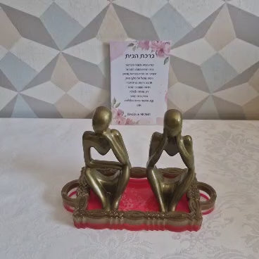 זוג פסלוני אהבה Golden Love Duo