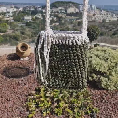 נרתיק ירוק לבן