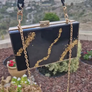 תיק ערב Black Gold