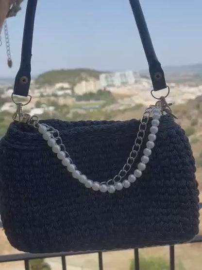תיק ערב בגוון כחול ג׳ינס