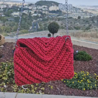 תיק מעטפה אדום